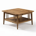 Table basse en bois massif 60 x 60 x 10 cm pour intérieur moderne